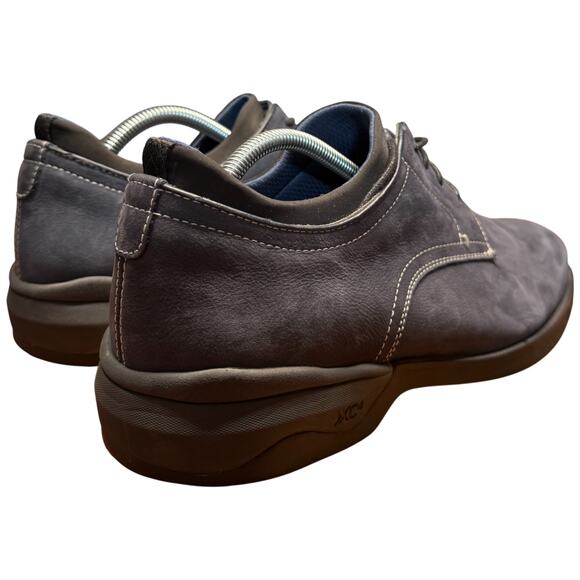 JOHNSTON & MURPHY XC4 Elkins Plain Toe Men's 10M Dual Width Navy Suede Shoes - Picture 5 of 13